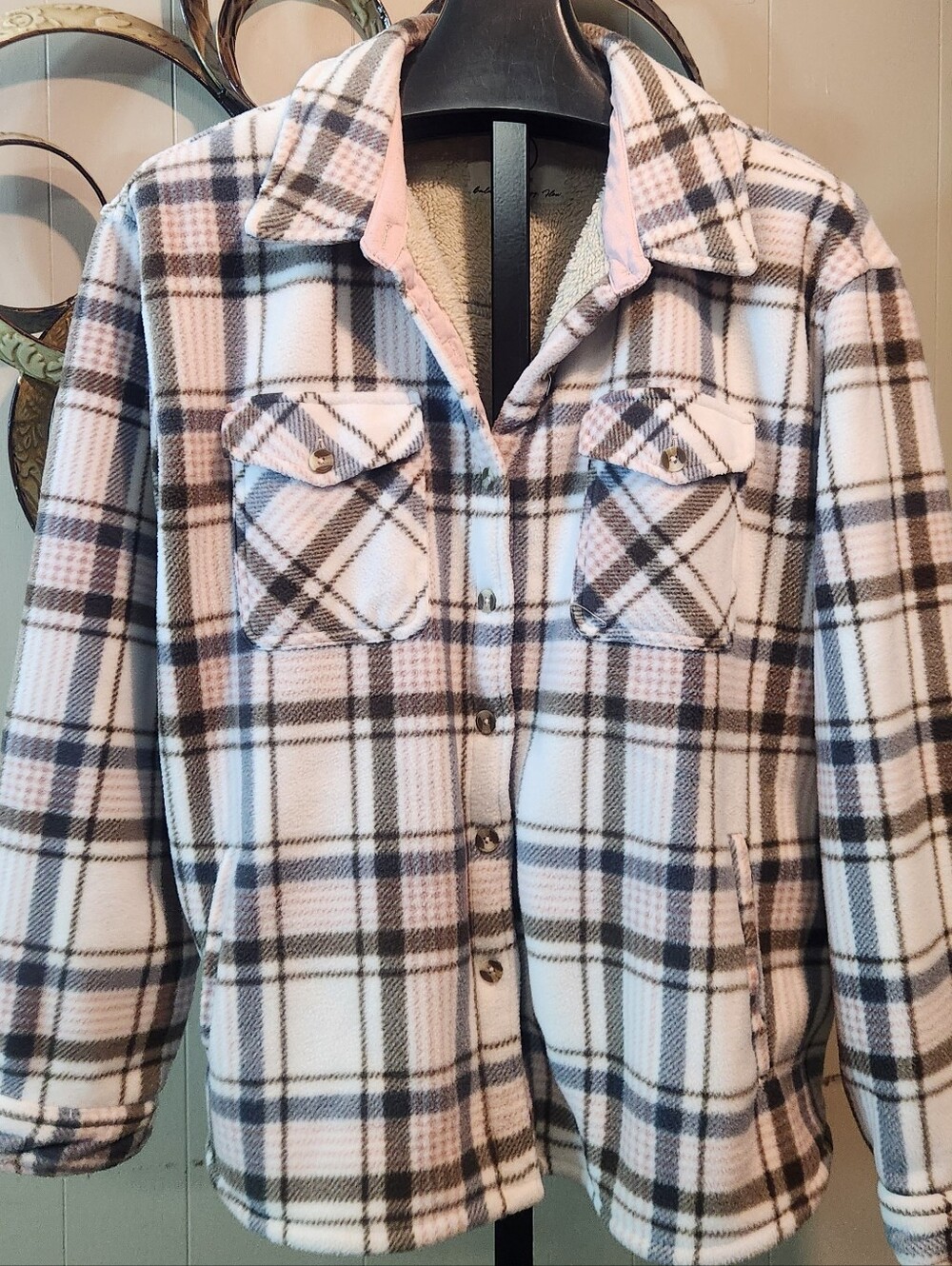SAGE COLLECTIVE Faux Fur Lined Shacket